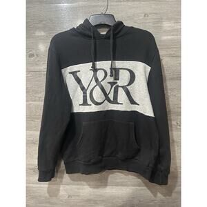 Young & Reckless Y&R Hoodie XL Gray Black Pocket Long Sleeve Pullover Street